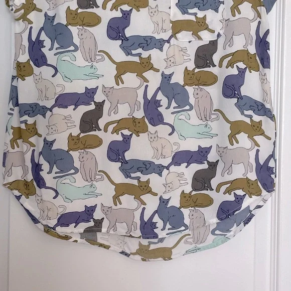 H&M Cat Pattern Top - Picture 2 of 10